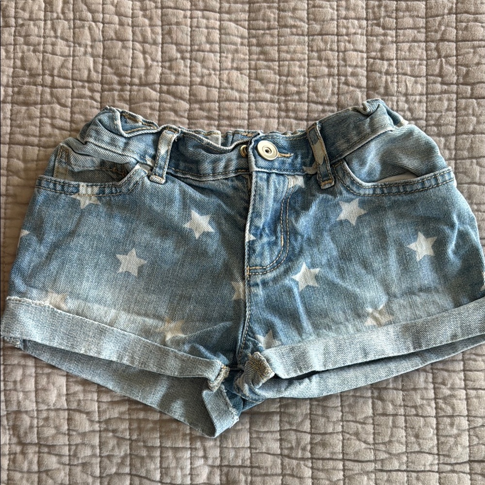 Denim Star Print girls  Shorts size 6x/7